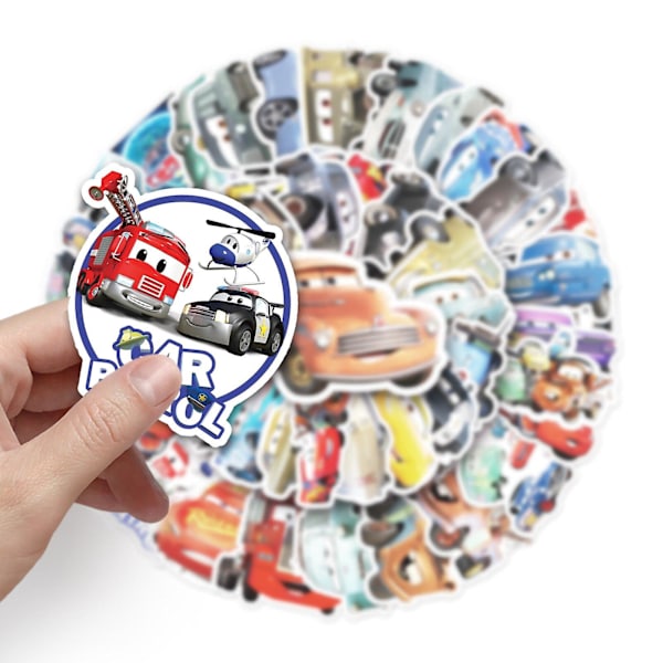 Db Disney Pixar -animaatioautojen tarrat autoon, kannettavaan tietokoneeseen, puhelimen kuoreen, jääkaappiin, leikekirjaan, vedenpitävä graffititarra, lelut, lasten lahjat