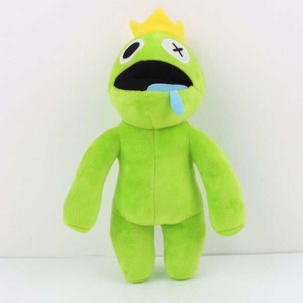 9 figurer av Rainbow Friends plysjleker, Rainbow Friends utstoppede dukkegaver [DB] green 20cm