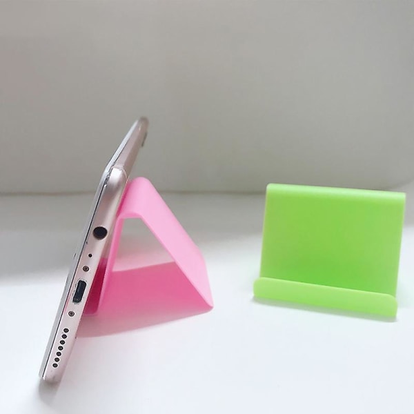 Mobiltelefon Holder Mini Bærbar Universal Desktop Stand Mobiltelefon Lazy Bracket til at se tv Jikaix Pink