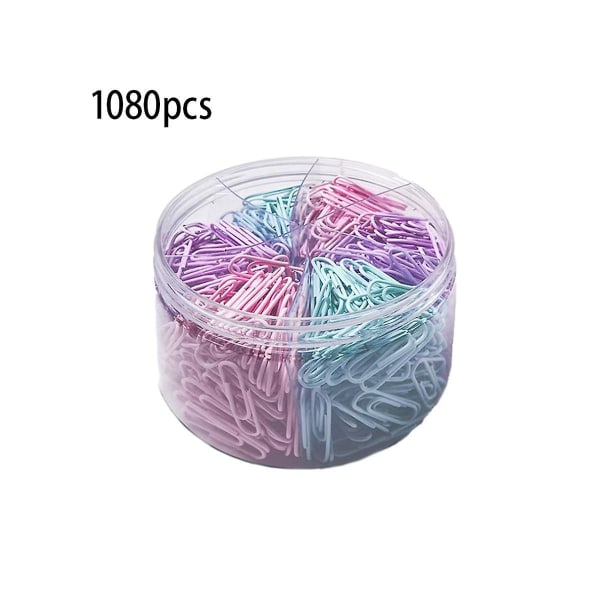 1080 Pappersklämmor Macaron Färg Palindrom Data Klassificering Med 33mm Pappersklämma Data Klassificat