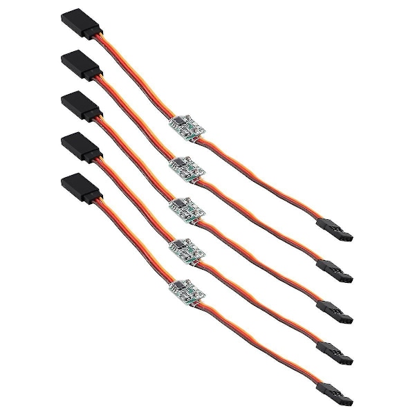 5 st Universal 3.6V-24V 5A Servo Signal Reverser för RC Servo för JR Flygplan V-Tail [DB]
