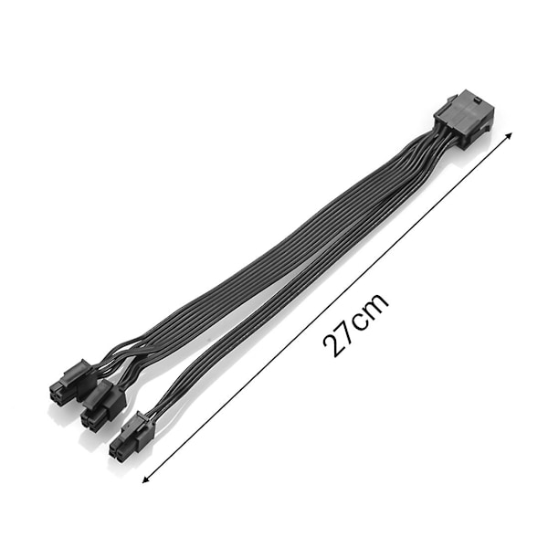CPU 8-stifts hona till CPU ATX 8-stifts + ATX 4-stifts hane strömförsörjningsomvandlare adapter förlängningskabel {Db} Black