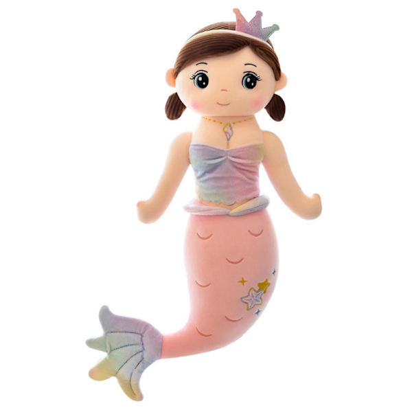 DB Sinknap Mermaids Pehmolelu Hauska Kruunu Värikäs Kalapyrstö Kala Nukke Pehmeä Seuralainen Pehmolelut Täytetty Merieläin Piirretty Kala Pehmolelu Syntymäpäivälahja L