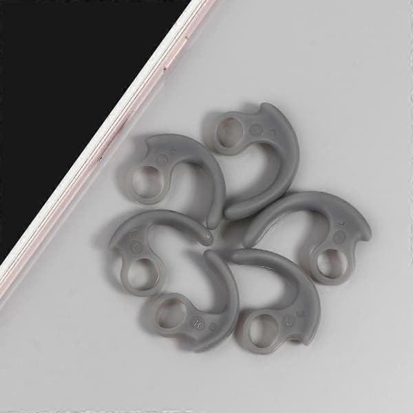 3 Par/Sæt Bløde Silikonetui Ørehage In-Ear Ørepropper til Sony Øretips S/M/L [DB] Gray