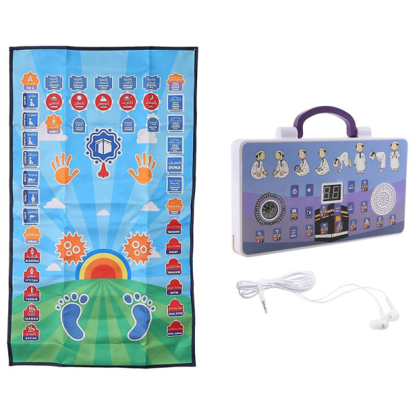 Moderne interaktive pædagogiske bønnetæpper Børn Muslimske elektroniske maskiner Tilbedelse [DB] As Shown