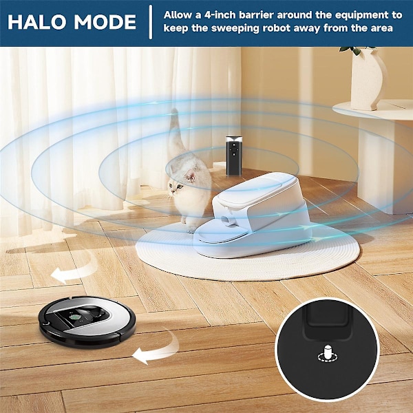 1 stk. Virtuel navigationsvæg barriere til iRobot Roomba 600/700/800/900/E/I/S serie robotter dele [DB] Black