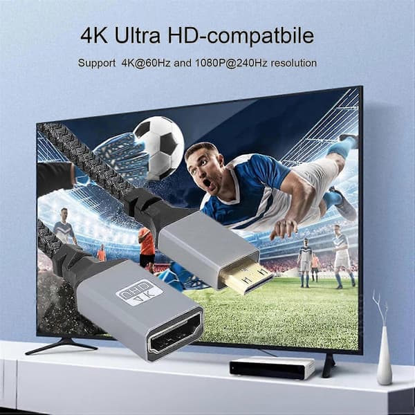 4K 60Hz Mini-han-kabel understøtter 1080P Ultra HD-kompatibelt TV-videoadapterkabel til computerkamera Pro[DB]