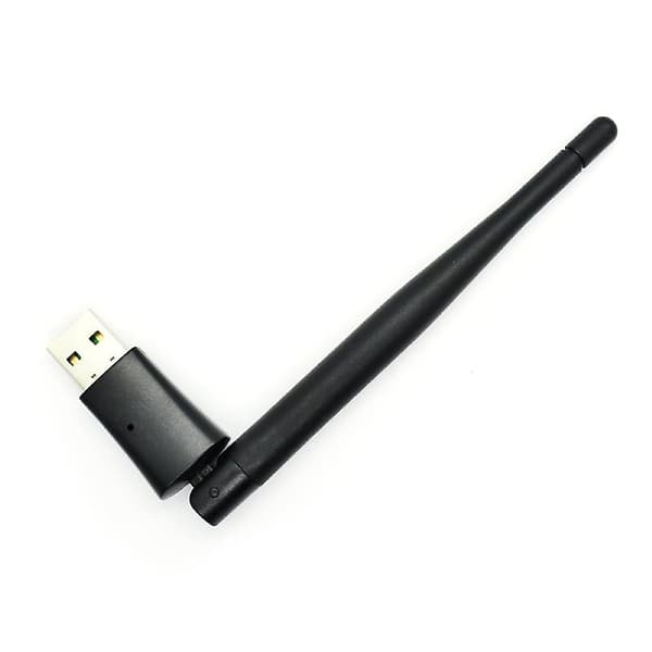 Mt7601 USB WiFi Trådløst Nettverkskort Adapter Med Antenne For TV Dekoder [DB] Black