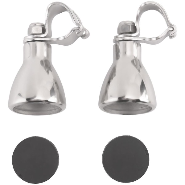 2 Set 316 Rostfritt Stål Båt Flat Top Rattknapp, Ratt Manöverknapp För Båttillbehör Marin