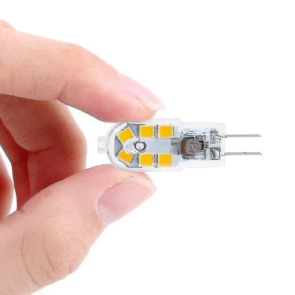 G4 LED-pære Kald Hvit AC/DC 12V 2W 10 stk. {Db}