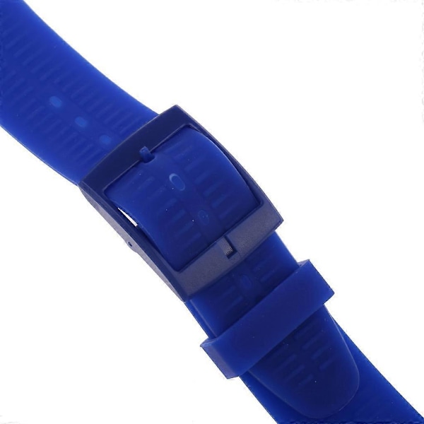19mm Silikon Gummibånd til Ur, Vanntett Grå Blå db Dark Blue