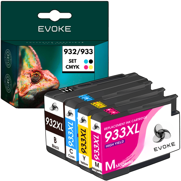4x Bläckpatron till skrivare HP 932 933