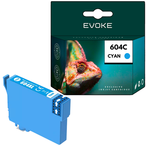Bläckpatron för Epson 604XC blå (cyan) | 9 ml | 780 sidor