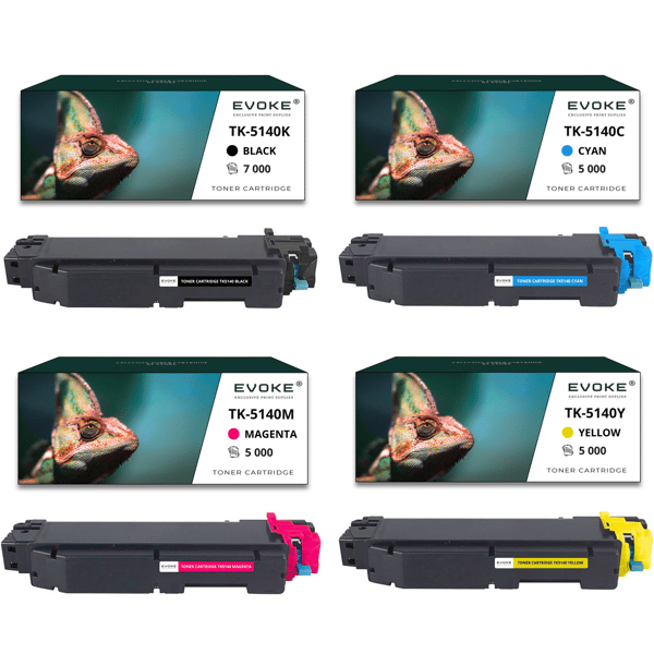 4x Tonerpatron för Kyocera TK-5140 | CMYK TK5140
