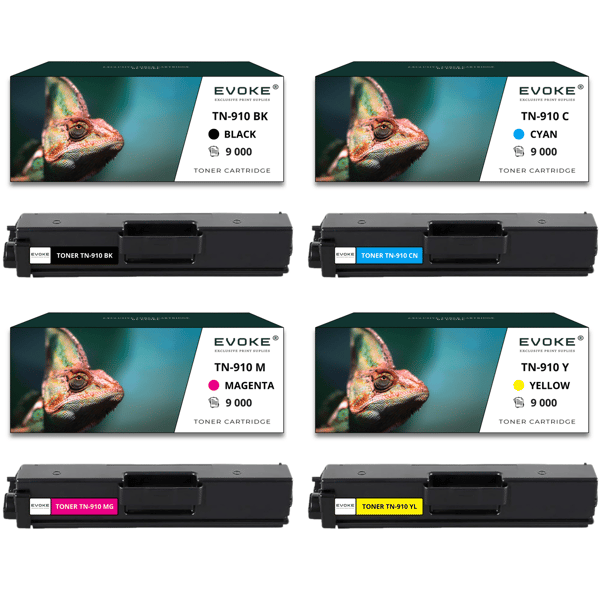 4x Tonerpatron för Brother TN-910 | CMYK TN910