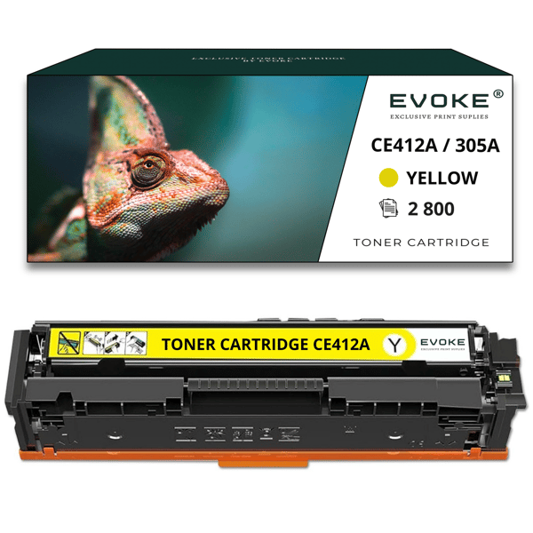 Tonerpatron för HP CE412A / CF382A / CC532A gul | 2800 sidor