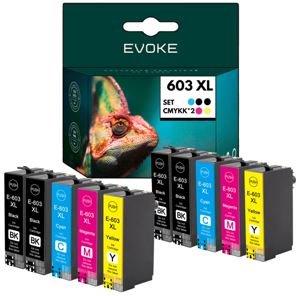 10× 603 XL Bläckpatron för Epson XP-3100 XP-3150 XP-3155 XP-2100