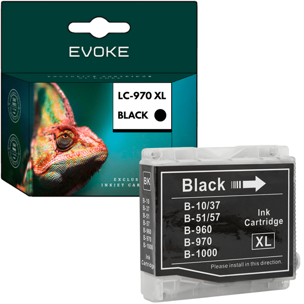 Bläckpatron för Brother 970B svart (black) | 36 ml | 900 sidor