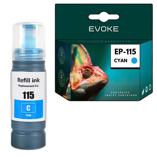 Bläckpatron för Epson 115 blå | C13T07D24A | EcoTank L8160 L8180
