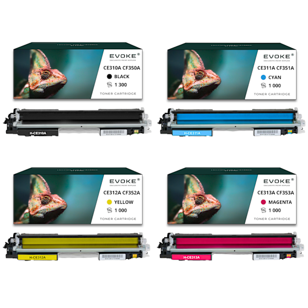 4x Tonerpatron för HP CE-310A / CF-350A | CMYK CF350A - CF353A