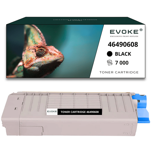 Tonerpatron för OKI C532 svart | 7000 sidor | 46490608