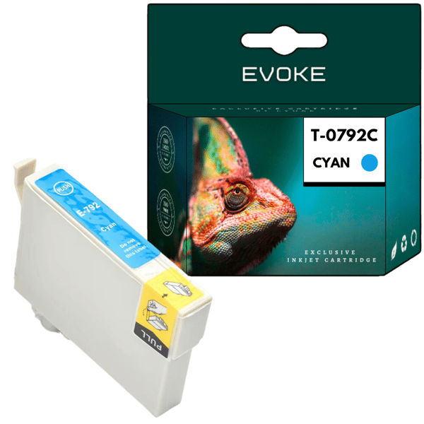 Bläckpatron för Epson 792 blå (cyan) | 18 ml | 760 sidor