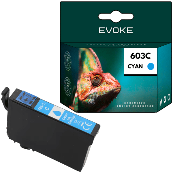 Bläckpatron för Epson 603XC blå (cyan) | 12 ml | 1050 sidor