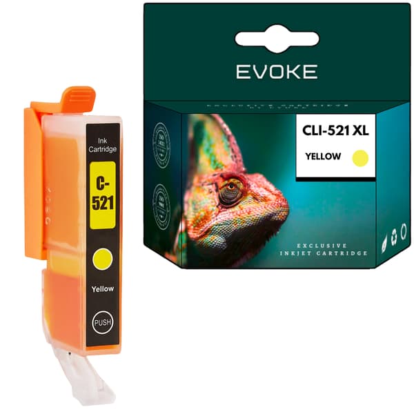 Bläckpatron för Canon 521Y gul (yellow) | 10,5 ml | 510 sidor