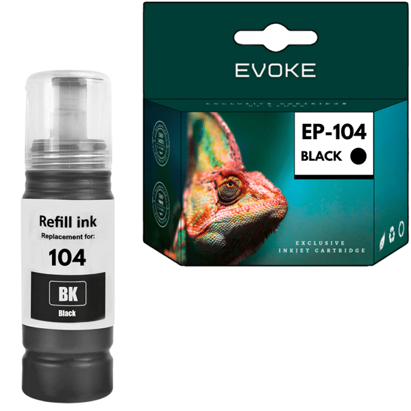 Bläckpatron för Epson 104B 70 ml 4840 sidor C13T00P140 / T104