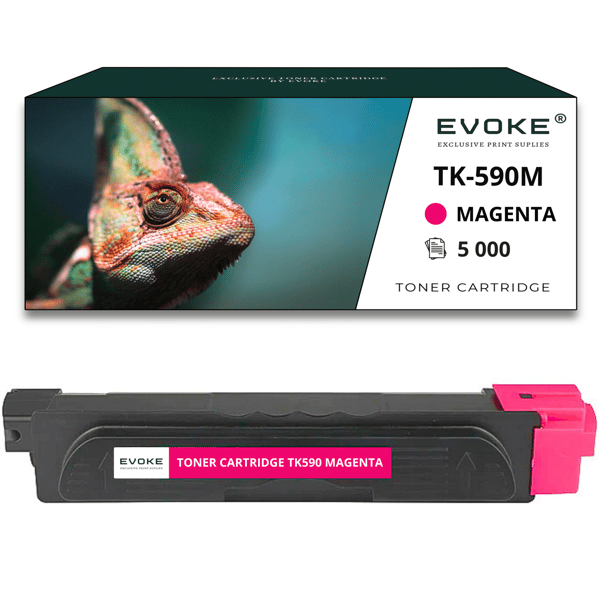 Tonerpatron för Kyocera TK-590 röd | 5000 sidor | TK590