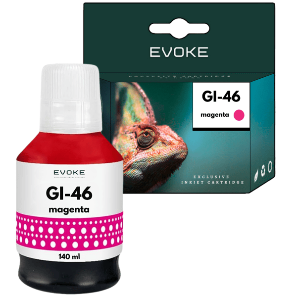 Bläckpatron för Canon Pixma GI46 röd 140 ml 14 000 sidor GI-46