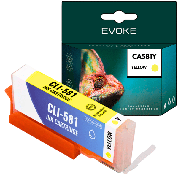 Bläckpatron för Canon 581XY gul yellow 12 ml 850 sidor CLI-581Y