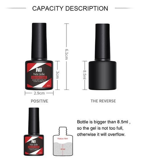 6 st 8,5 ml Gel Nagellack Set Set # 43 one size