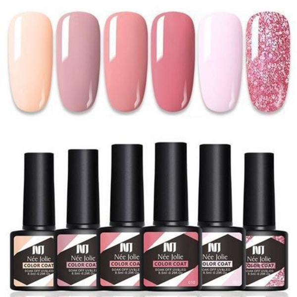 6 st 8,5 ml Gel Nagellack Set Set # 18 one size