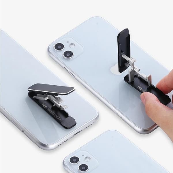 Universal telefonhållare / Mobilställ för alla telefoner Silver M