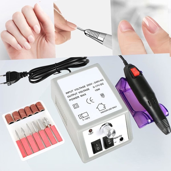 Elektrisk nagelfil med 54 tillbehör - Pedikyr / Manikyr Electric Nail File one size
