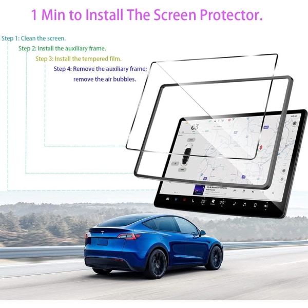 Tesla Model 3/Y HD skärmskydd