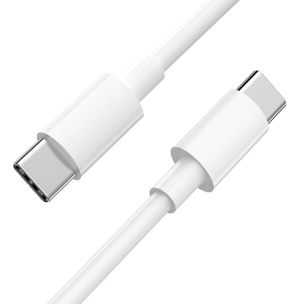 2M USB-C till USB-C-kabel för iPhone 15/Plus/Pro/Pro Max Vit