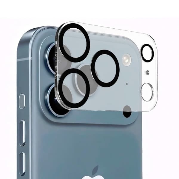 2-Pack iPhone 18 Pro Max Kameralinsskydd Härdat glas Transparent