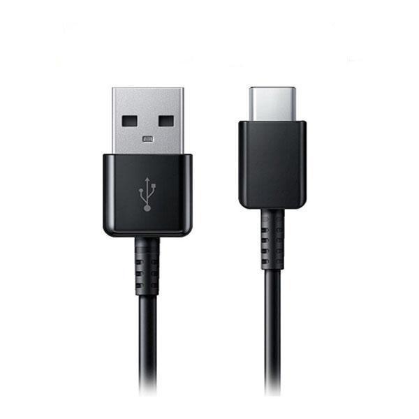 2M USB-C kabel för Samsung Galaxy S10, S9 Svart