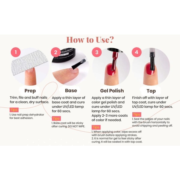 6 st 8,5 ml Gel Nagellack Set Set # 45 one size
