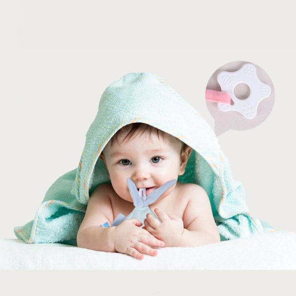 Nyfött barn plysch docka mjuk tröstande handduk sovande leksak Blue one size