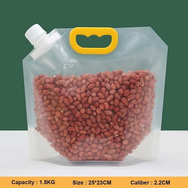 5-pack Multi-grain matförvaringspåsar Transparent 1.5 L