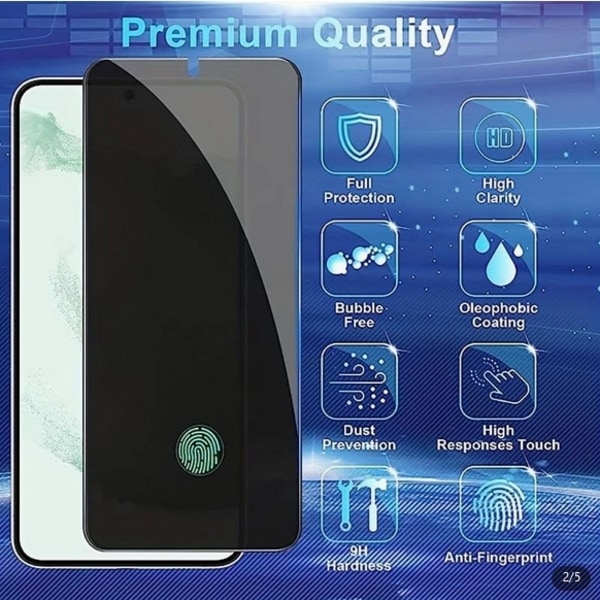 [2-PACK] Samsung Galaxy S24 Plus Privacy Skärmskydd
