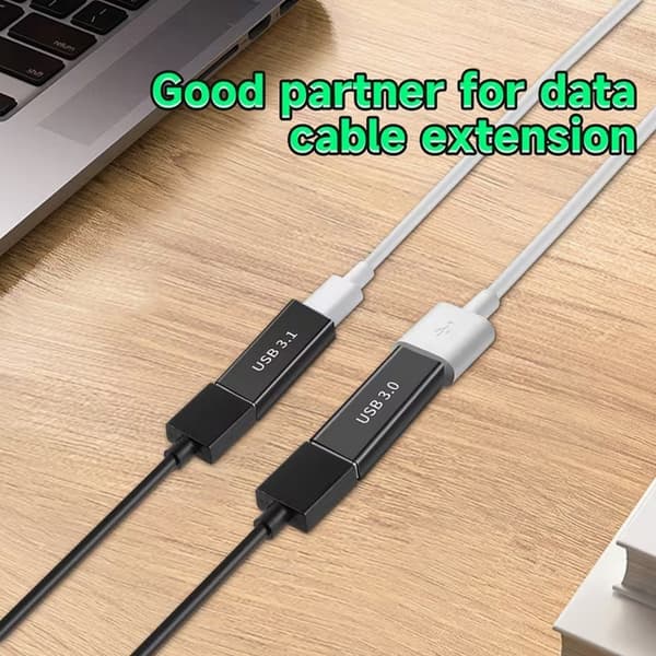 12-Stk USB-C- och USB 3.0-adapterkit Svart