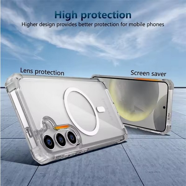 Samsung Galaxy S25 Plus  / S24 Plus  MagSafe-kompatibelt skal - Transparent Transparent