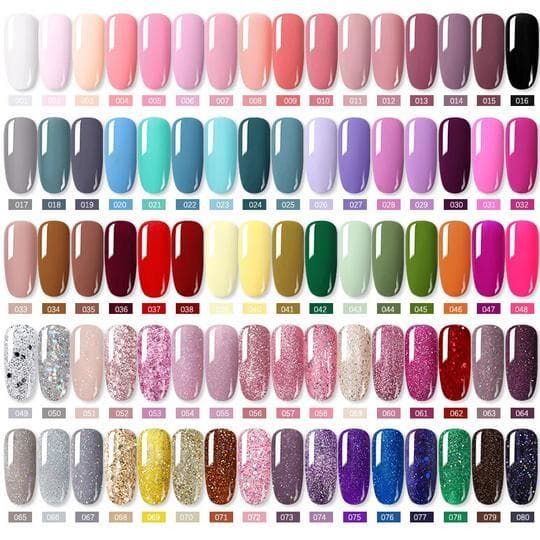 6 st 8,5 ml Gel Nagellack Set Set # 43 one size