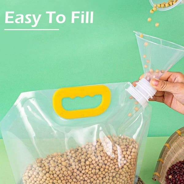 5-pack Multi-grain matförvaringspåsar Transparent 1L