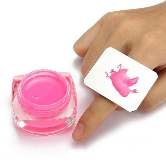 Manikyr Finger Ring Nail Art/Makeup Foundation Mixing Palette Silver one size