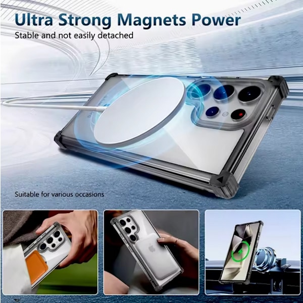 Samsung Galaxy S25 Ultra  MagSafe-kompatibelt skal - Transparent Transparent